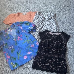 Set of 4 spring Tops sz xs xxs